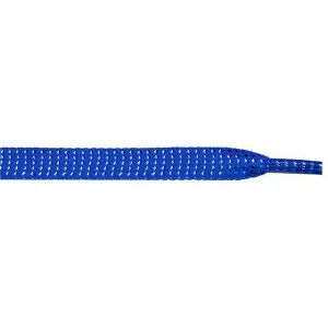 Wholesale Glitter Flat 3/8" - Blue (12 Pair Pack) Shoelaces